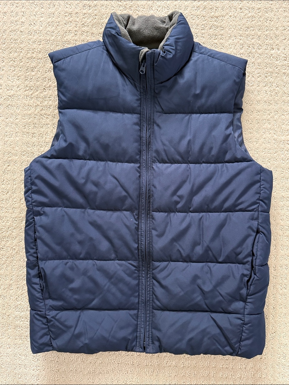 Gap Kids Navy Blue Puffy Vest - youth XL